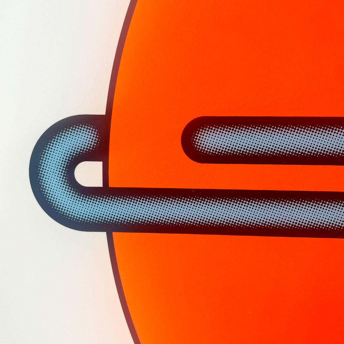 Mark Beattie, Love Knot (Blue in Orange), 2022