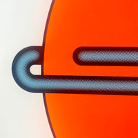 Mark Beattie, Love Knot (Blue in Orange), 2022
