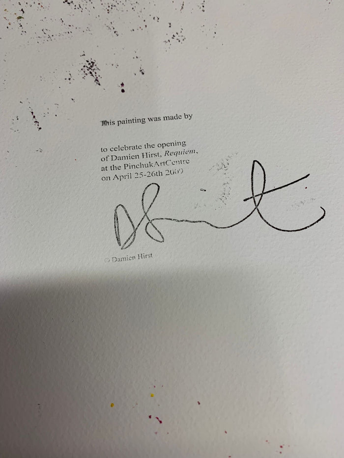 Damien Hirst, Spin Painting (Circle), 2009