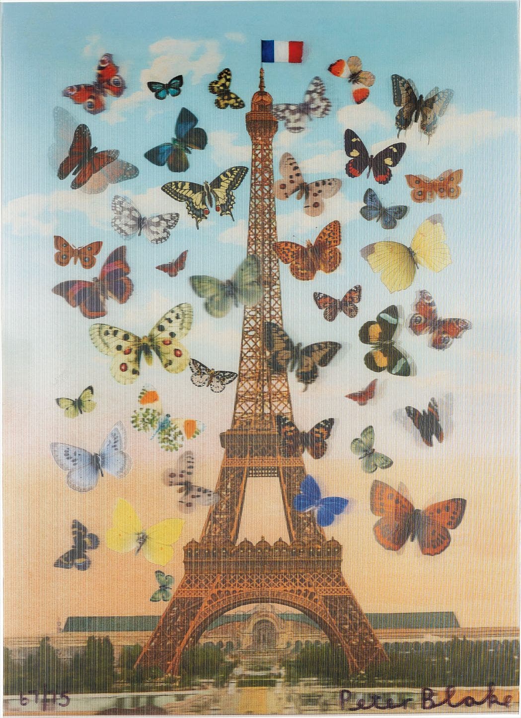 Sir Peter Blake, Eiffel Tower, (Lenticular), 2013