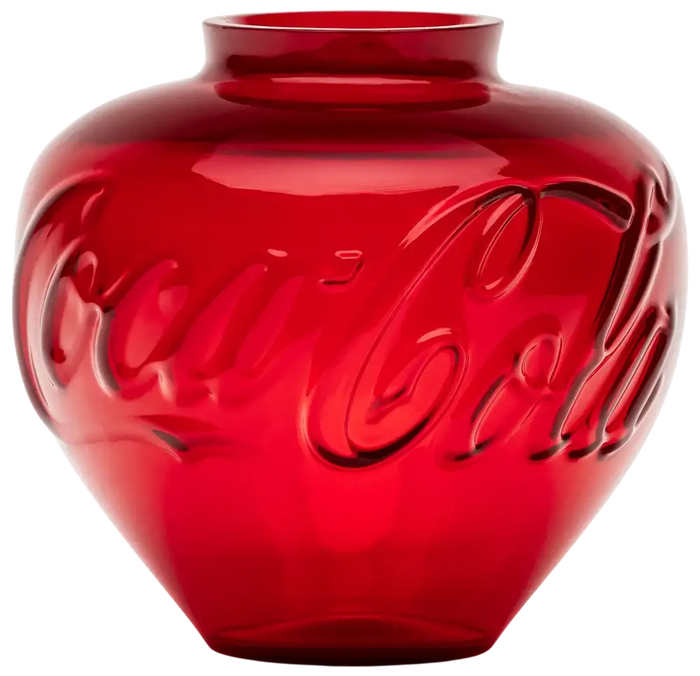 Ai Weiwei, Coca-Cola Glass Vase, 2023, Contemporary sculpture art artwork for sale from Smolensky gallery 