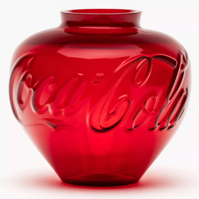 Ai Weiwei, Coca-Cola Glass Vase, 2023, Contemporary sculpture art artwork for sale from Smolensky gallery 