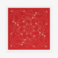 Ai Weiwei, Middle Finger (Red), 2023, Contemporary signed print for sale from Smolensky gallery 