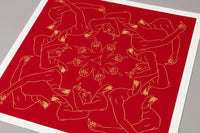 Ai Weiwei, Middle Finger (Red), 2023, Contemporary signed print for sale from Smolensky gallery 