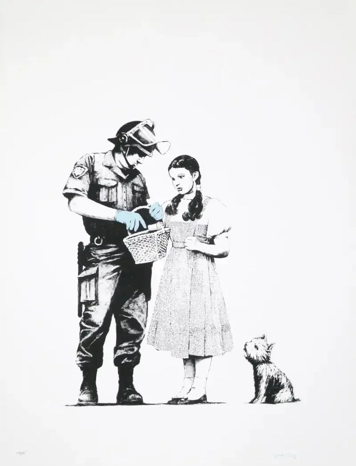 Banksy, Stop and Search (Signed), 2007, print for sale from Smolensky Gallery

