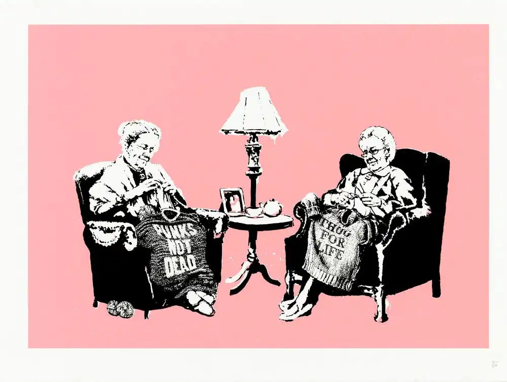 Banksy, Grannies (Unsigned), 2006