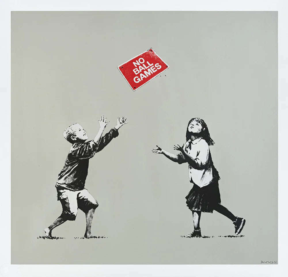 Banksy, No Ball Games (Grey), 2009 - Smolensky Gallery