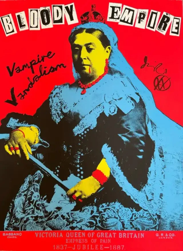 Jamie Reid, Bloody Empire (Red), 2022