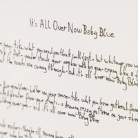 Bob Dylan, It's All Over Now, Baby Blue, 2018