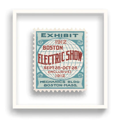 BOSTON stamp art