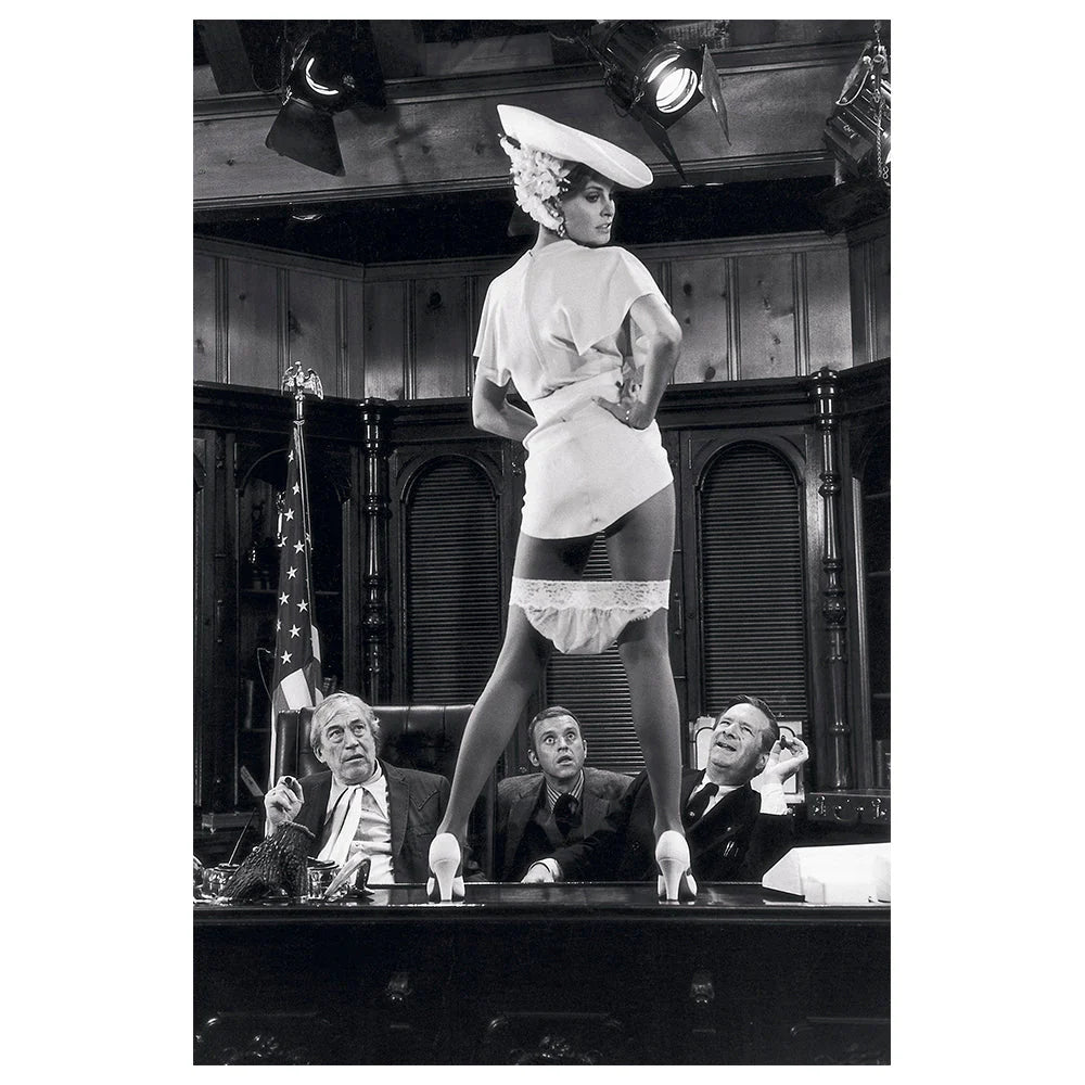 Terry O'Neill, Raquel Welch filming Myra Breckinridge, 1970 — Co-Signed Edition Print