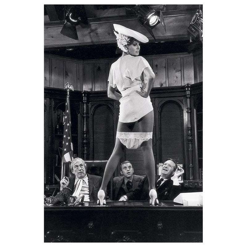 Terry O'Neill, Raquel Welch filming Myra Breckinridge, 1970 — Co-Signed Edition Print