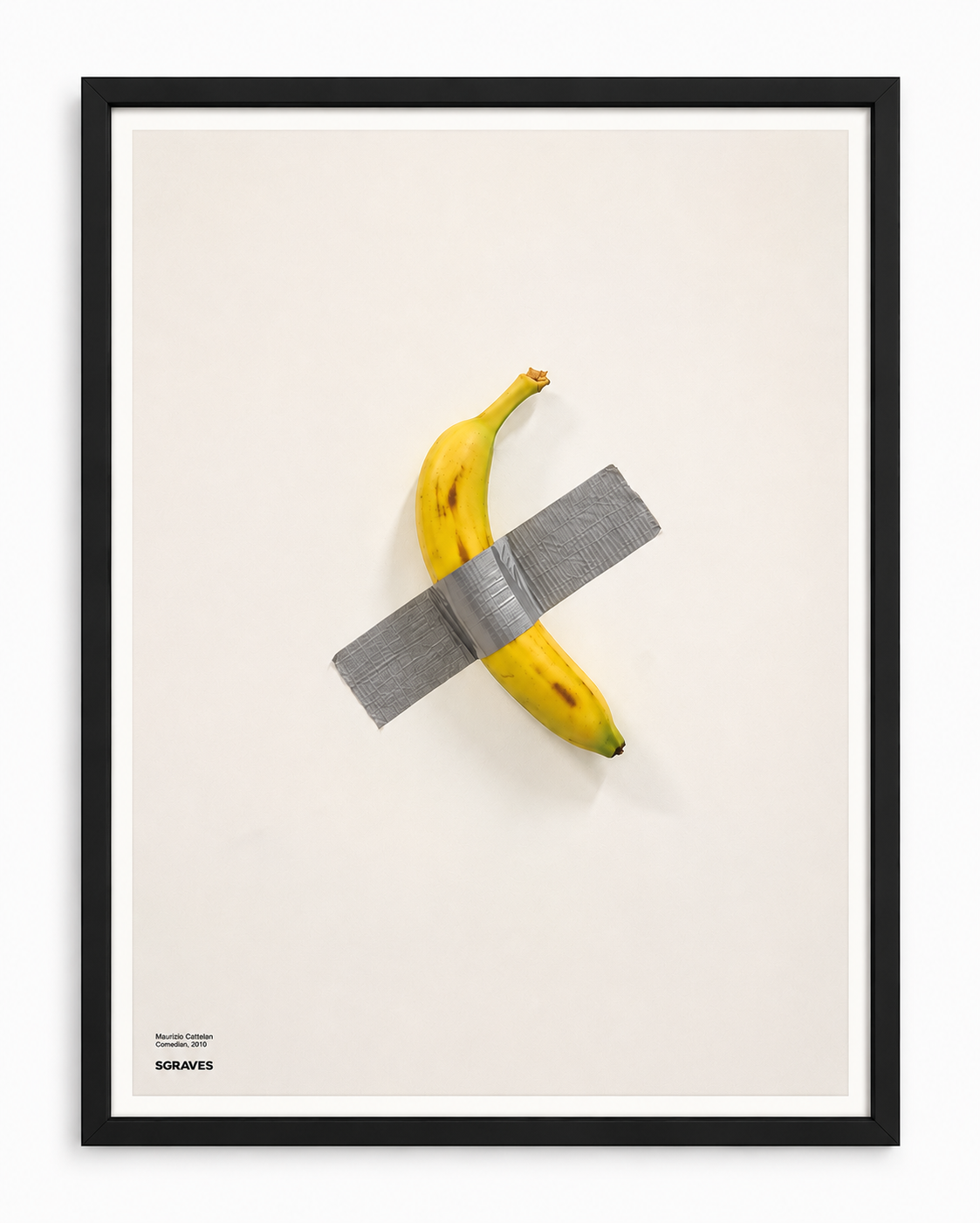 Maurizio Cattelan, Comedian, Exhibition poster, 2019