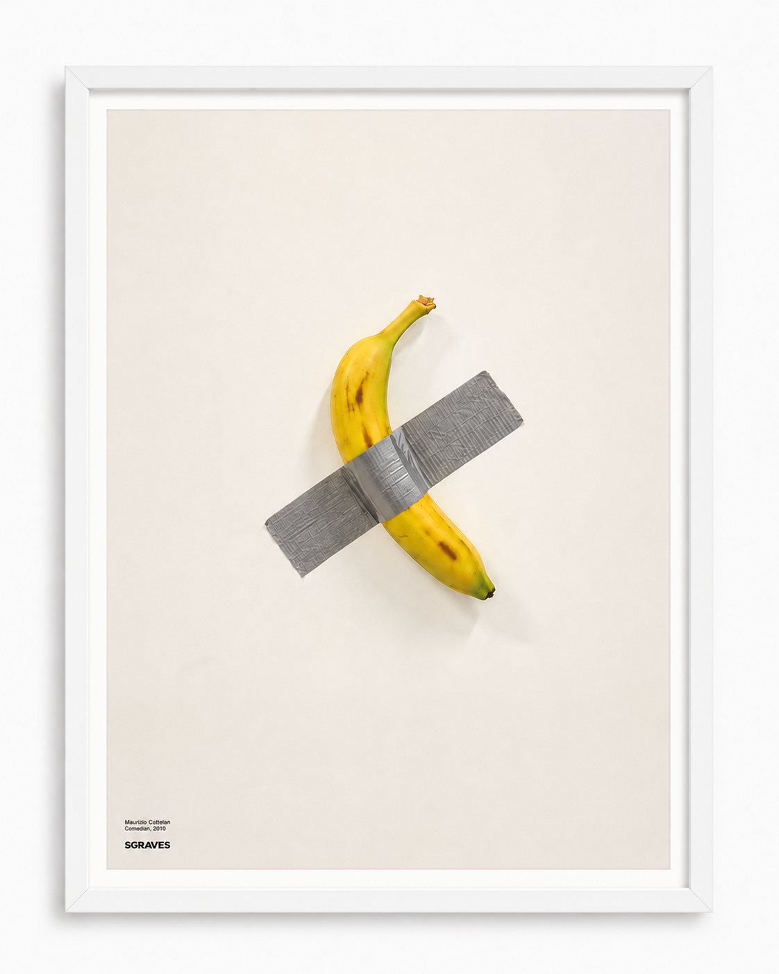 Maurizio Cattelan, Comedian, Exhibition poster, 2019
