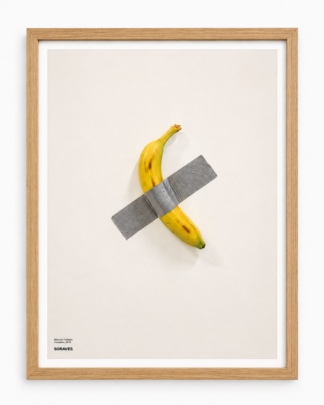 Maurizio Cattelan, Comedian, Exhibition poster, 2019