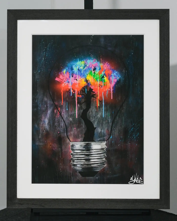 Sage Barnes, The Bright Idea, 2016, street art prints for sale from Smolensky Gallery 