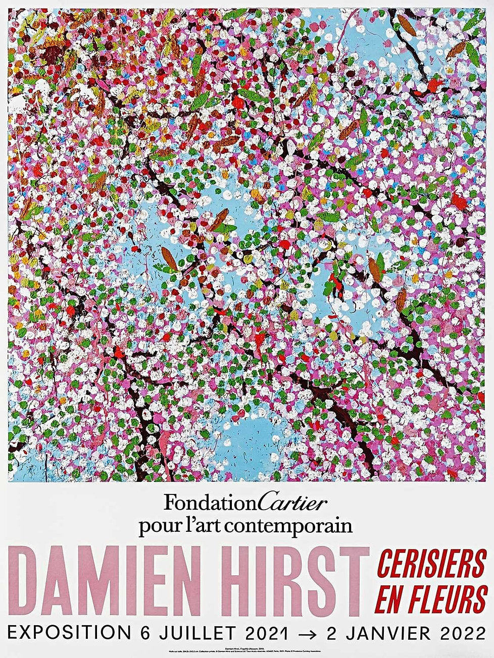 Damien Hirst　/　ヴィンテージ ポスター Damien Hirst, Cherry Blossoms Poster 6, 2021 – Smolensky Gallery