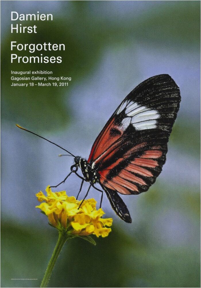 Damien Hirst, Forgotten Promises 'Heliconius melpomene in Aster', 2011