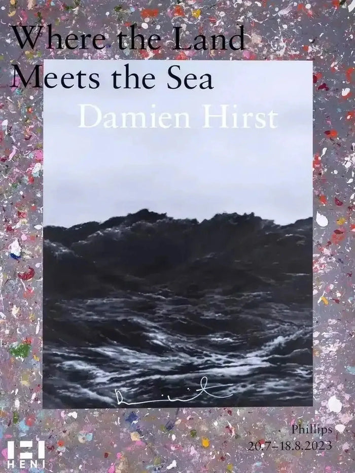 Damien Hirst, Where the Land Meets the Sea (Signed) (Blue), 2023, prints for sale from Smolensky Gallery 