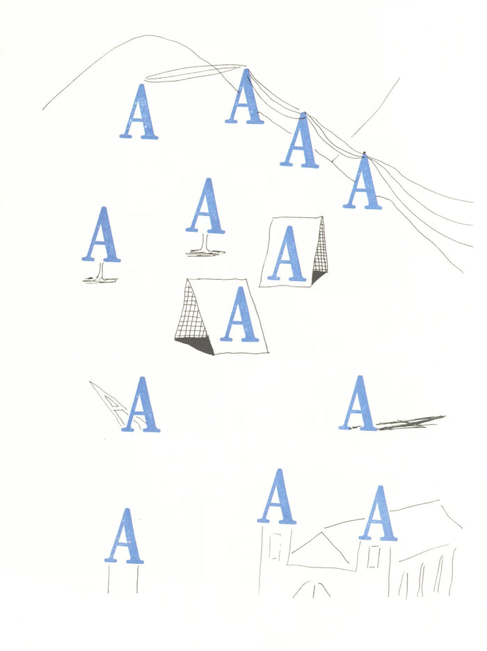 David Hockney, 'A' from 'Hockney's Alphabet', 1991Limited edition David Hockney lithograph from the Hockney’s Alphabet series, featuring pop-art inspired letter illustration, iconic in contemporary art. Available framed or unframed for collectors at Smolensky Gallery
