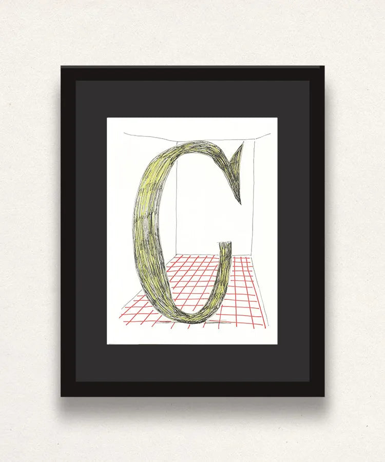 David Hockney, 'C' from 'Hockney's Alphabet', 1991Limited edition David Hockney lithograph from the Hockney’s Alphabet series, featuring pop-art inspired letter illustration, iconic in contemporary art. Available framed or unframed for collectors at Smolensky Gallery
