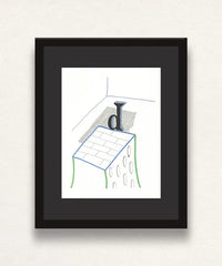 David Hockney, 'D' from 'Hockney's Alphabet', 1991Limited edition David Hockney lithograph from the Hockney’s Alphabet series, featuring pop-art inspired letter illustration, iconic in contemporary art. Available framed or unframed for collectors at Smolensky Gallery