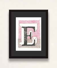 David Hockney, 'E' from 'Hockney's Alphabet', 1991Limited edition David Hockney lithograph from the Hockney’s Alphabet series, featuring pop-art inspired letter illustration, iconic in contemporary art. Available framed or unframed for collectors at Smolensky Gallery