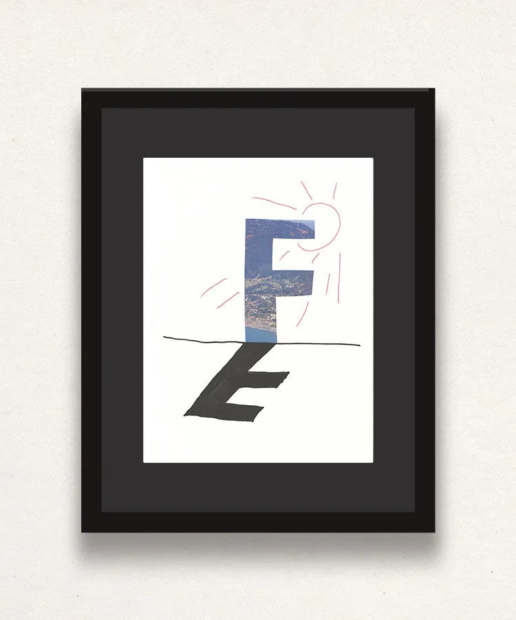 David Hockney, 'F' from 'Hockney's Alphabet', 1991Limited edition David Hockney lithograph from the Hockney’s Alphabet series, featuring pop-art inspired letter illustration, iconic in contemporary art. Available framed or unframed for collectors at Smolensky Gallery