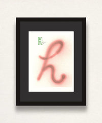 David Hockney, 'H' from 'Hockney's Alphabet', 1991Limited edition David Hockney lithograph from the Hockney’s Alphabet series, featuring pop-art inspired letter illustration, iconic in contemporary art. Available framed or unframed for collectors at Smolensky Gallery