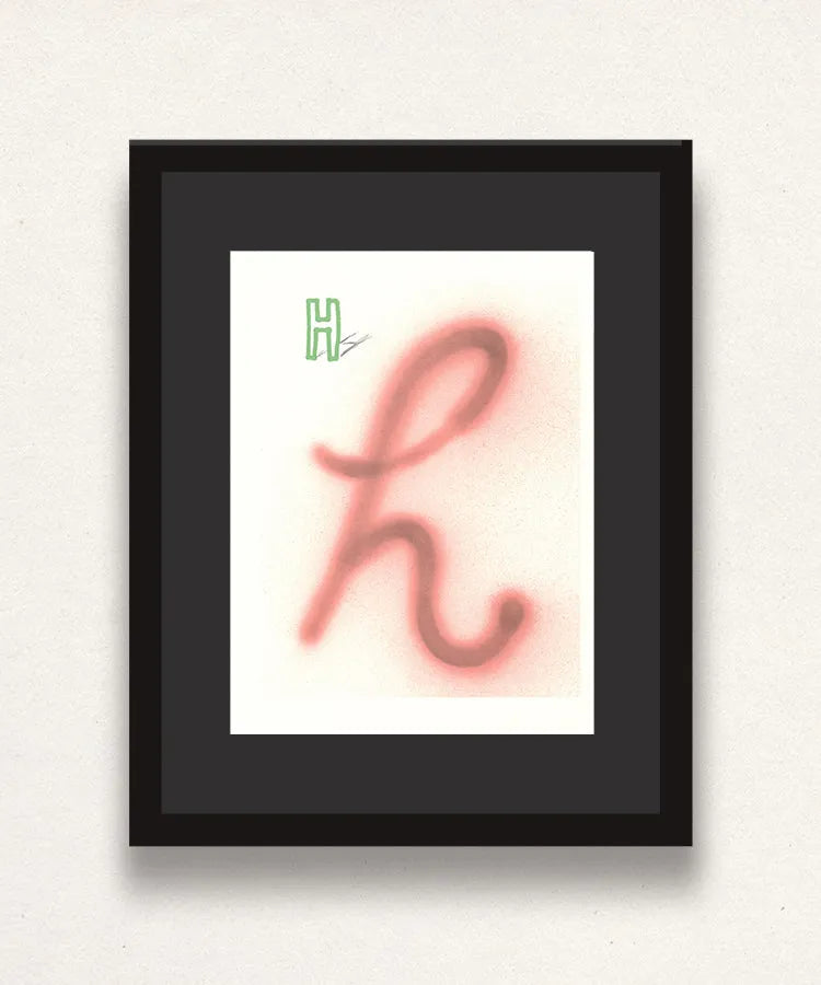 David Hockney, 'H' from 'Hockney's Alphabet', 1991Limited edition David Hockney lithograph from the Hockney’s Alphabet series, featuring pop-art inspired letter illustration, iconic in contemporary art. Available framed or unframed for collectors at Smolensky Gallery