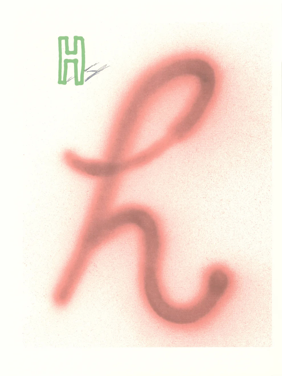 David Hockney, 'H' from 'Hockney's Alphabet', 1991Limited edition David Hockney lithograph from the Hockney’s Alphabet series, featuring pop-art inspired letter illustration, iconic in contemporary art. Available framed or unframed for collectors at Smolensky Gallery