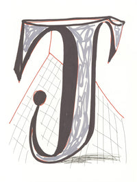 David Hockney, 'J' from 'Hockney's Alphabet', 1991Limited edition David Hockney lithograph from the Hockney’s Alphabet series, featuring pop-art inspired letter illustration, iconic in contemporary art. Available framed or unframed for collectors at Smolensky Gallery