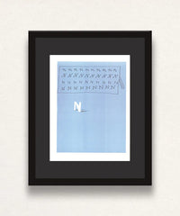David Hockney, 'N' from 'Hockney's Alphabet', 1991Limited edition David Hockney lithograph from the Hockney’s Alphabet series, featuring pop-art inspired letter illustration, iconic in contemporary art. Available framed or unframed for collectors at Smolensky Gallery