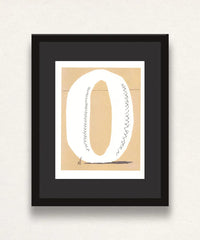 David Hockney, 'O' from 'Hockney's Alphabet', 1991Limited edition David Hockney lithograph from the Hockney’s Alphabet series, featuring pop-art inspired letter illustration, iconic in contemporary art. Available framed or unframed for collectors at Smolensky Gallery