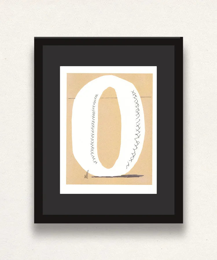 David Hockney, 'O' from 'Hockney's Alphabet', 1991Limited edition David Hockney lithograph from the Hockney’s Alphabet series, featuring pop-art inspired letter illustration, iconic in contemporary art. Available framed or unframed for collectors at Smolensky Gallery