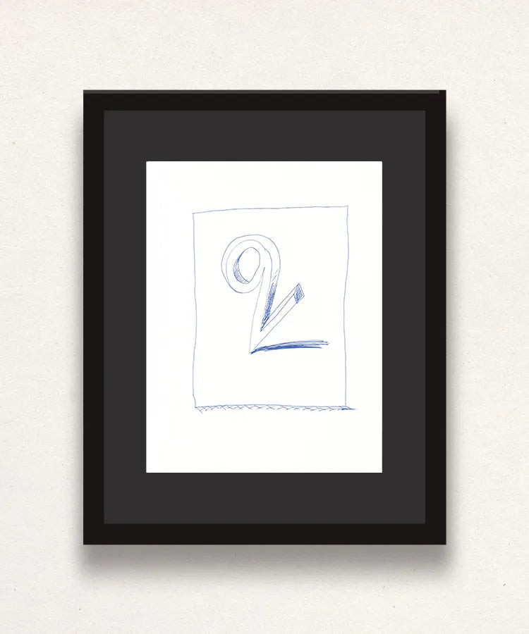 David Hockney, 'Q' from 'Hockney's Alphabet', 1991Limited edition David Hockney lithograph from the Hockney’s Alphabet series, featuring pop-art inspired letter illustration, iconic in contemporary art. Available framed or unframed for collectors at Smolensky Gallery