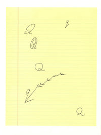 David Hockney, 'Q' from 'Hockney's Alphabet', 1991Limited edition David Hockney lithograph from the Hockney’s Alphabet series, featuring pop-art inspired letter illustration, iconic in contemporary art. Available framed or unframed for collectors at Smolensky Gallery