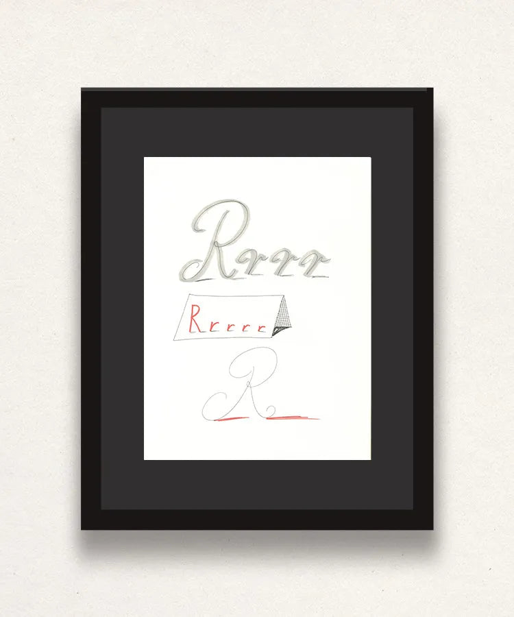 David Hockney, 'R' from 'Hockney's Alphabet', 1991Limited edition David Hockney lithograph from the Hockney’s Alphabet series, featuring pop-art inspired letter illustration, iconic in contemporary art. Available framed or unframed for collectors at Smolensky Gallery