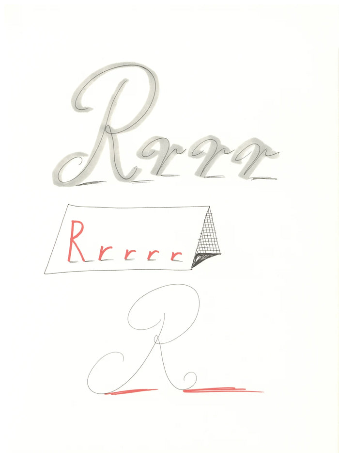 David Hockney, 'R' from 'Hockney's Alphabet', 1991Limited edition David Hockney lithograph from the Hockney’s Alphabet series, featuring pop-art inspired letter illustration, iconic in contemporary art. Available framed or unframed for collectors at Smolensky Gallery