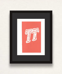 David Hockney, 'T' from 'Hockney's Alphabet', 1991Limited edition David Hockney lithograph from the Hockney’s Alphabet series, featuring pop-art inspired letter illustration, iconic in contemporary art. Available framed or unframed for collectors at Smolensky Gallery