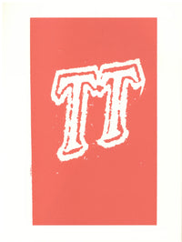 David Hockney, 'T' from 'Hockney's Alphabet', 1991Limited edition David Hockney lithograph from the Hockney’s Alphabet series, featuring pop-art inspired letter illustration, iconic in contemporary art. Available framed or unframed for collectors at Smolensky Gallery