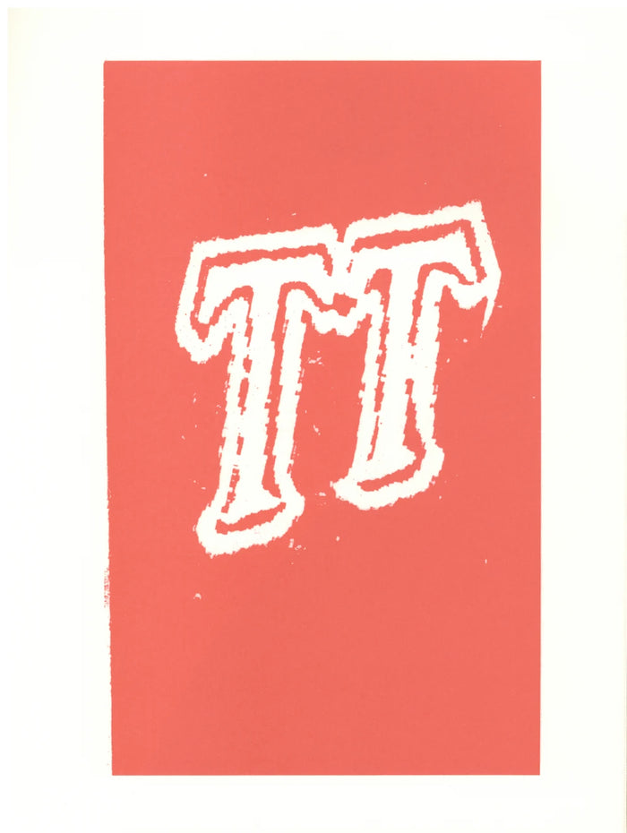 David Hockney, 'T' from 'Hockney's Alphabet', 1991Limited edition David Hockney lithograph from the Hockney’s Alphabet series, featuring pop-art inspired letter illustration, iconic in contemporary art. Available framed or unframed for collectors at Smolensky Gallery