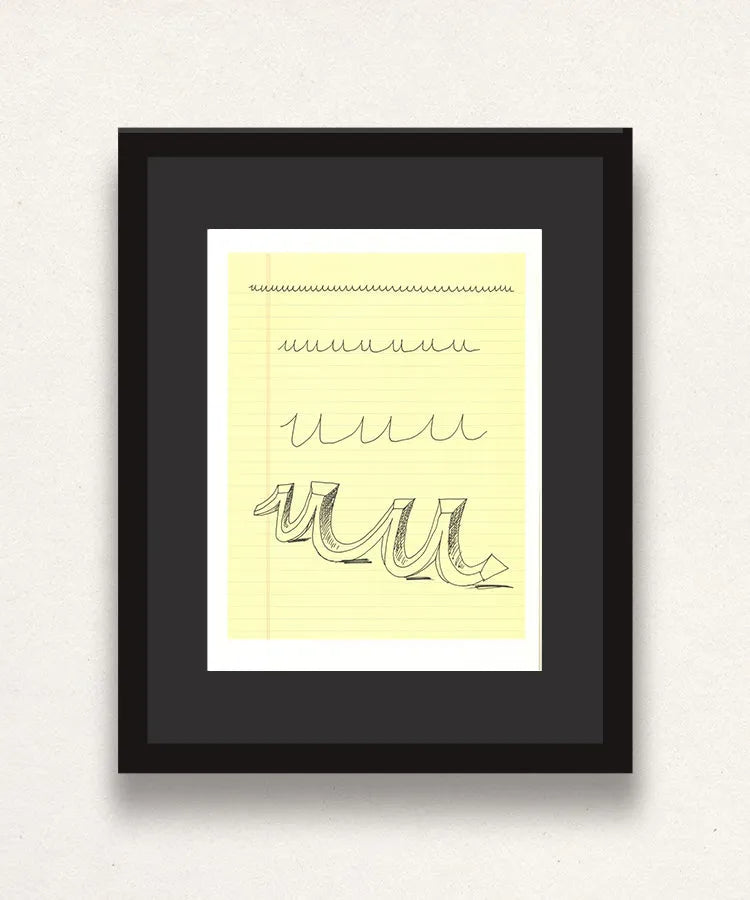 David Hockney, 'U' from 'Hockney's Alphabet', 1991Limited edition David Hockney lithograph from the Hockney’s Alphabet series, featuring pop-art inspired letter illustration, iconic in contemporary art. Available framed or unframed for collectors at Smolensky Gallery
