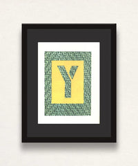David Hockney, 'Y' from 'Hockney's Alphabet', 1991Limited edition David Hockney lithograph from the Hockney’s Alphabet series, featuring pop-art inspired letter illustration, iconic in contemporary art. Available framed or unframed for collectors at Smolensky Gallery