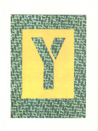 David Hockney, 'Y' from 'Hockney's Alphabet', 1991Limited edition David Hockney lithograph from the Hockney’s Alphabet series, featuring pop-art inspired letter illustration, iconic in contemporary art. Available framed or unframed for collectors at Smolensky Gallery