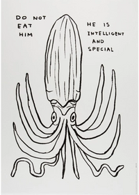 David Shrigley, Do Not Eat Him, 2022, limited edition print for sale from smolensky gallery