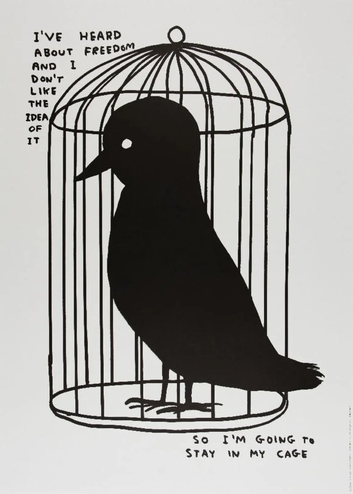 David Shrigley, I've Heard About Freedom, 2022, limited edition print for sale from smolensky gallery