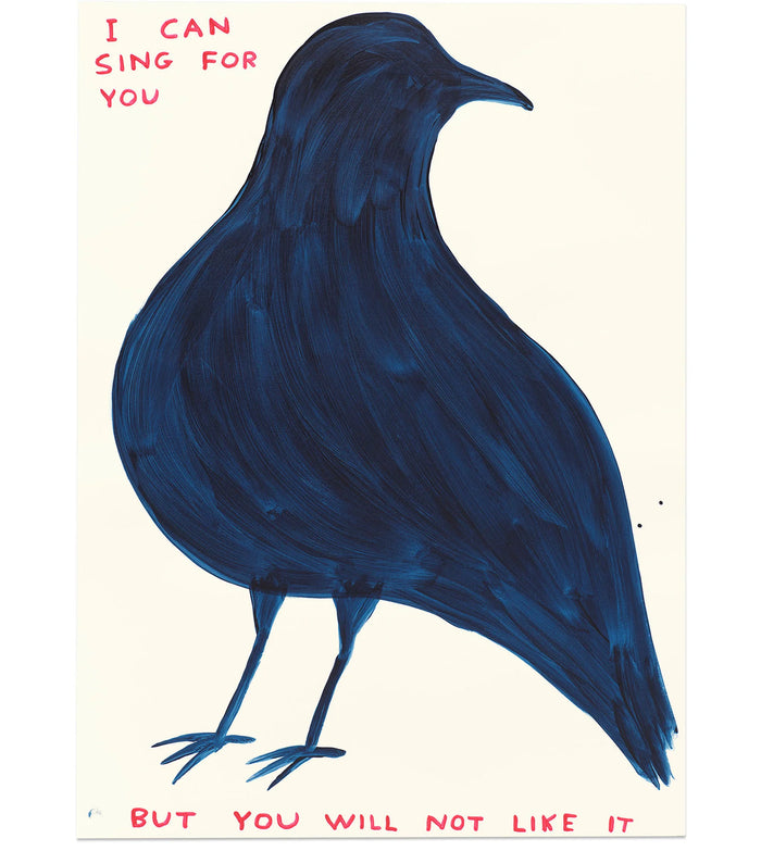 David Shrigley, I can sing for you, 2025, art for sale from Smolensky Gallery