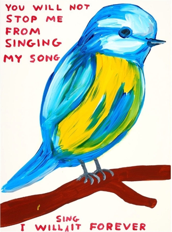David Shrigley, You Will Not Stop Me From Singing My Song, 2021