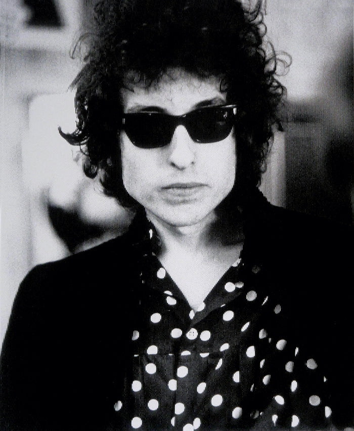 David Studwell, Bob Dylan-Platinum Limited edition fine art print by David Studwell, blending pop art style with celebrity culture and bold graphic design. Available for sale at Smolensky Gallery